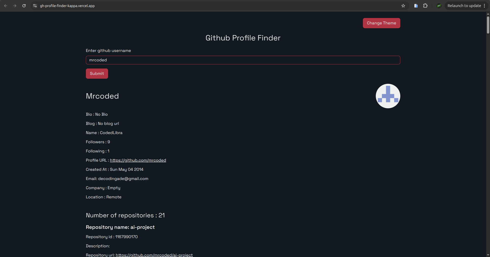 GH Profile Finder — cover